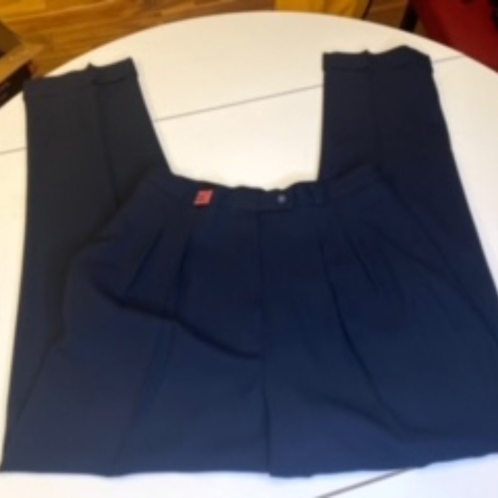 Alain Gerard Navy Wool Pants